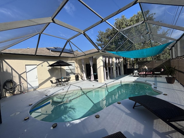 7746 99th Ct, Vero Beach, FL 32967 - pool featuring a patio and glass enclosure