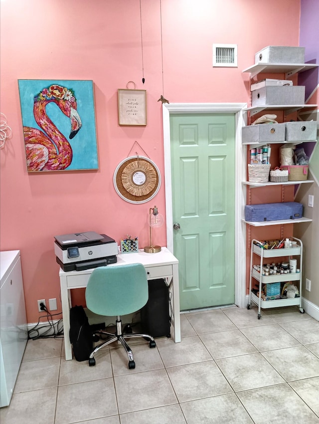 380 Laurie Rd, West Palm Beach, FL 33405 - office area featuring tile patterned floors