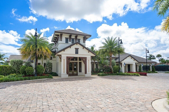 6950 NW 25th Way, Boca Raton, FL 33496 - view of front of house with french doors and stucco siding
