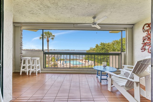 view of sunroom