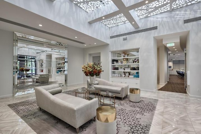 17906 Aberdeen Way, Boca Raton, FL 33496 - lobby featuring a towering ceiling and recessed lighting