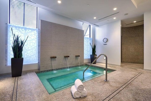 17906 Aberdeen Way, Boca Raton, FL 33496 - view of swimming pool with an in-ground hot tub