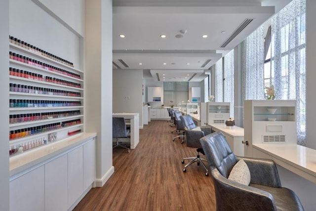 17906 Aberdeen Way, Boca Raton, FL 33496 - office featuring wood finished floors and recessed lighting