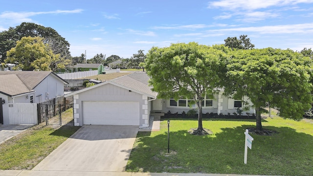 2732 Starwood Cir, West Palm Beach, FL 33406 - view of front of house featuring a garage, driveway, and stucco siding
