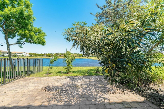 12949 Anthorne Ln, Boynton Beach, FL 33436 - property view of water featuring fence