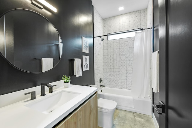 188 Yale Dr, Lake Worth Beach, FL 33460 - bathroom with toilet, vanity, and shower / bath combo with shower curtain