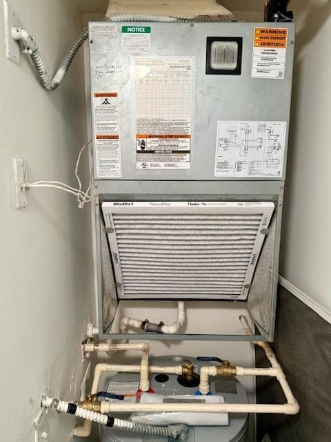 view of utility room