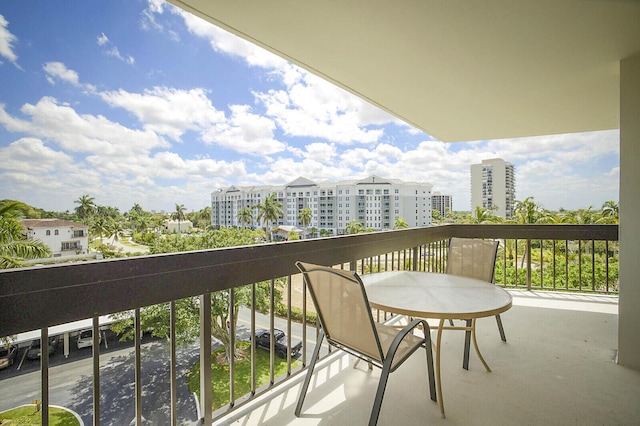 view of balcony