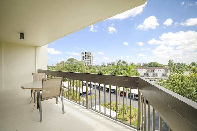 view of balcony