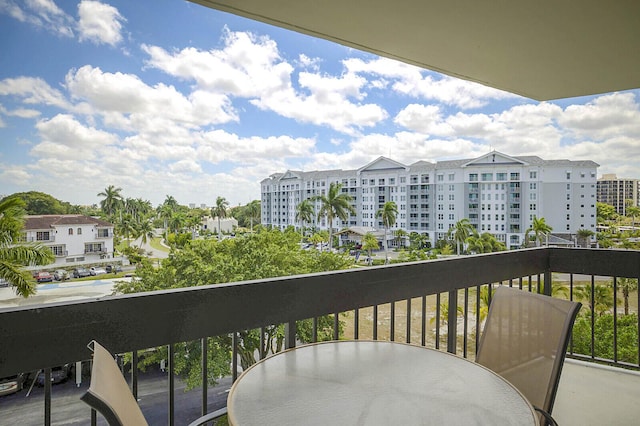 view of balcony