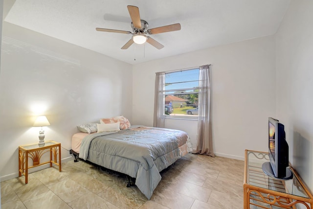 245 Bilbao St, Royal Palm Beach, FL 33411 - bedroom featuring baseboards and a ceiling fan