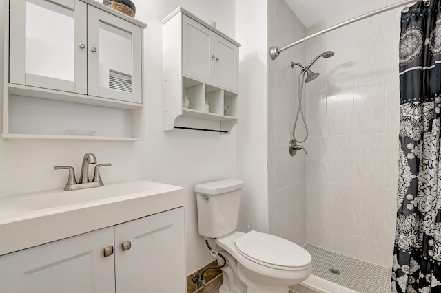 245 Bilbao St, Royal Palm Beach, FL 33411 - bathroom featuring tiled shower, toilet, and vanity