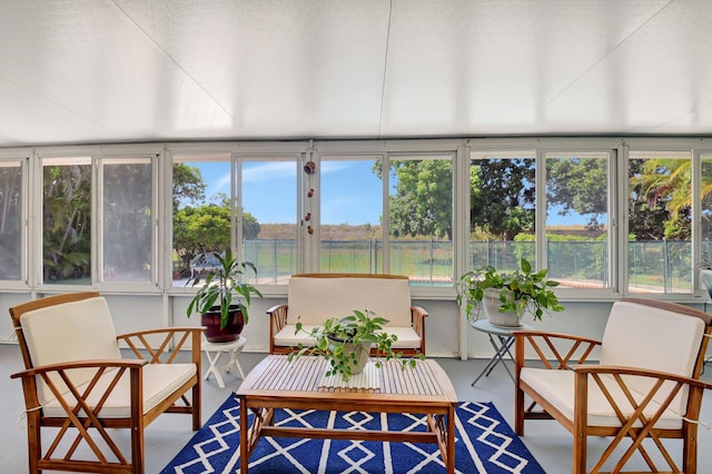 245 Bilbao St, Royal Palm Beach, FL 33411 - sunroom / solarium with finished concrete floors and healthy amount of natural light