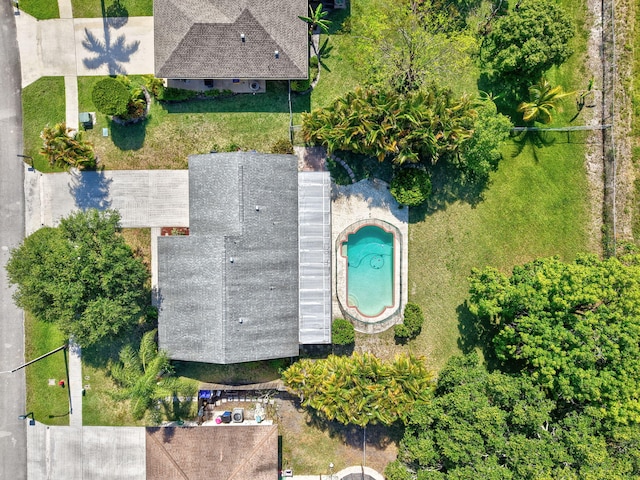 245 Bilbao St, Royal Palm Beach, FL 33411 - view from above of property featuring a pool