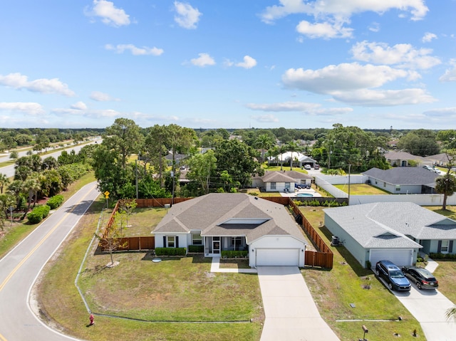 birds eye view of property featuring a residential view