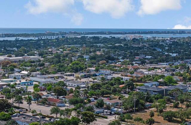 923 N H St, Lake Worth Beach, FL 33460 - drone / aerial view featuring a water view