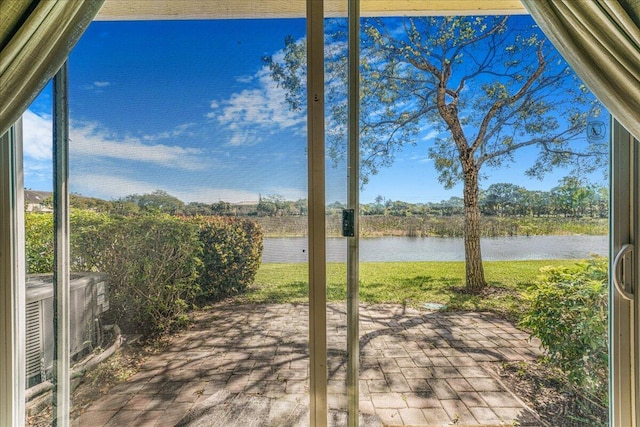 4738 Sundance Way, Davie, FL 33328 - view of patio featuring a water view