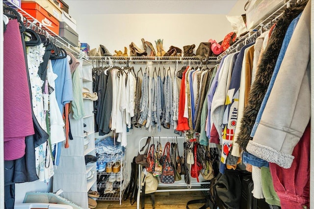 4738 Sundance Way, Davie, FL 33328 - walk in closet with wood finished floors