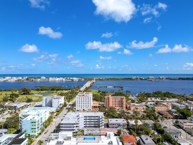 1 S Lakeside Dr Unit C1, Lake Worth Beach, FL 33460 - birds eye view of property featuring a water view
