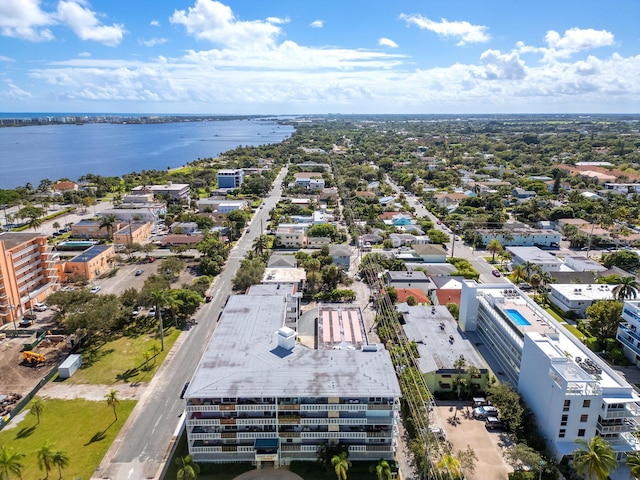 1 S Lakeside Dr Unit C1, Lake Worth Beach, FL 33460 - birds eye view of property featuring a water view