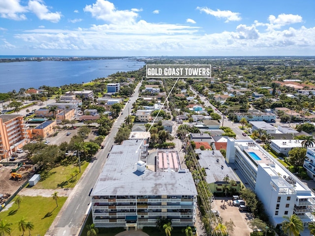 1 S Lakeside Dr Unit C1, Lake Worth Beach, FL 33460 - aerial view featuring a water view