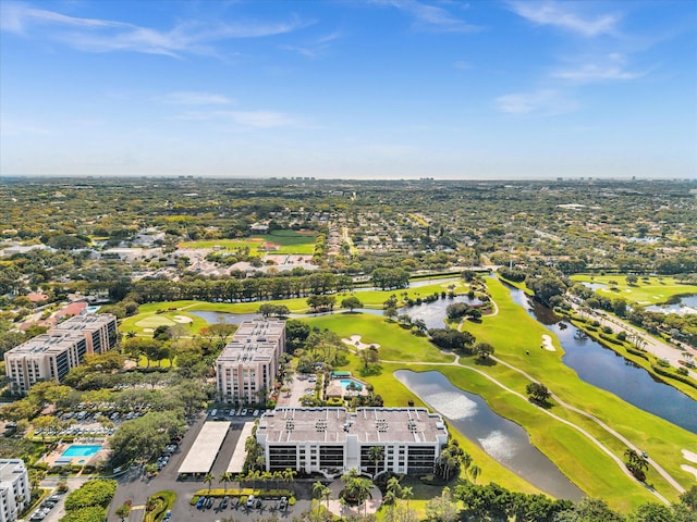 20110 Boca W Dr Unit 232, Boca Raton, FL 33434 - bird's eye view of apartment complex, a local golf course, and a large body of water