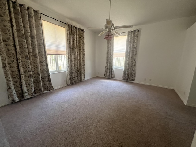 1501 Lee Ct, Lake Worth, FL 33461 - carpeted spare room with baseboards and a ceiling fan