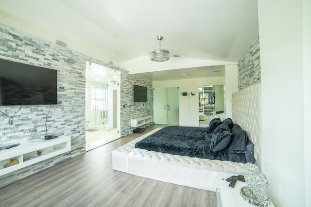 4941 SW 150th Ter, Miramar, FL 33027 - bedroom with vaulted ceiling and wood finished floors