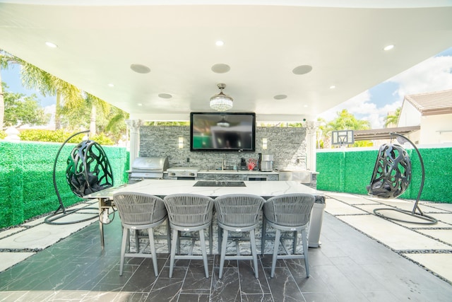 4941 SW 150th Ter, Miramar, FL 33027 - view of patio featuring grilling area, area for grilling, and outdoor dining area