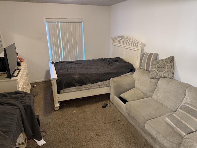bedroom with carpet floors