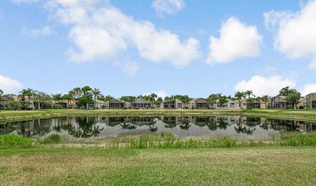 view of water feature featuring a residential view