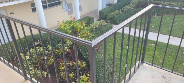 view of balcony