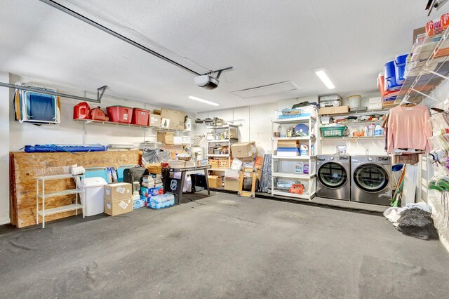 7026 Galleon Cv, Riviera Beach, FL 33418 - garage with separate washer and dryer and a garage door opener