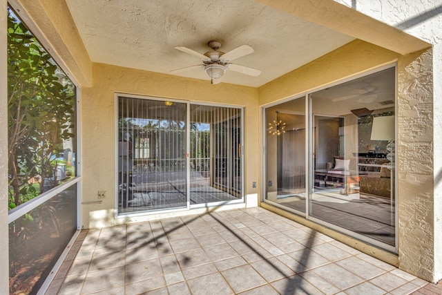 7026 Galleon Cv, Riviera Beach, FL 33418 - view of patio / terrace featuring ceiling fan