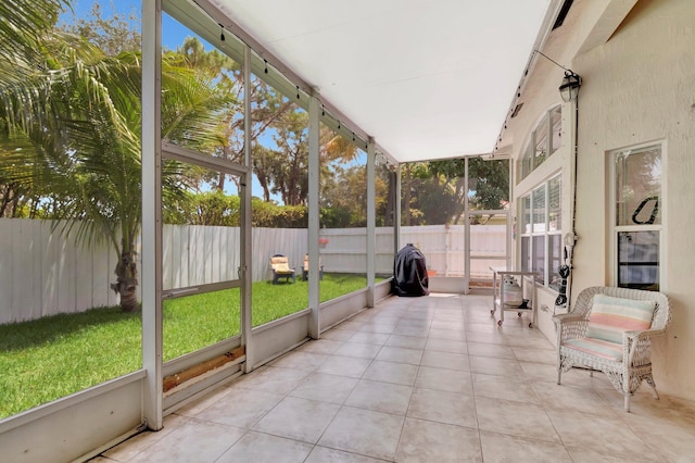 sunroom featuring plenty of natural light