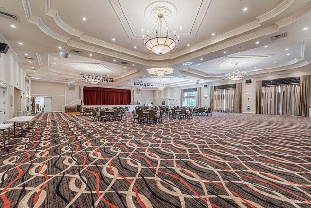 lobby with crown molding