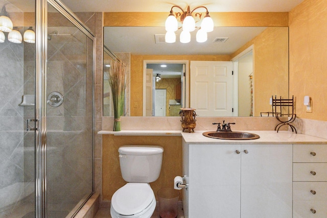 625 Casa Loma Blvd Unit 1103, Boynton Beach, FL 33435 - full bath featuring visible vents, vanity, toilet, and a shower stall