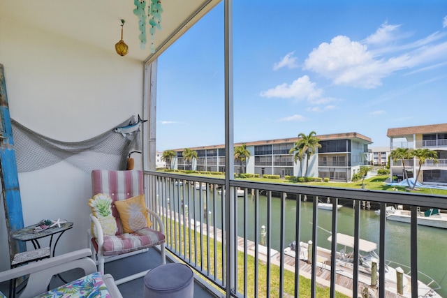 111 Doolen Ct Unit 208, North Palm Beach, FL 33408 - balcony featuring a water view