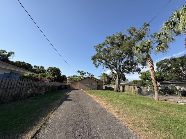 view of road