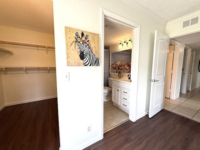 closet featuring a sink