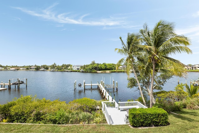 19100 SE County Line Rd, Jupiter, FL 33469 - dock featuring a water view and boat lift