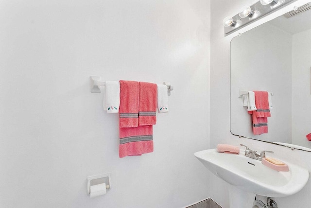 bathroom with a sink
