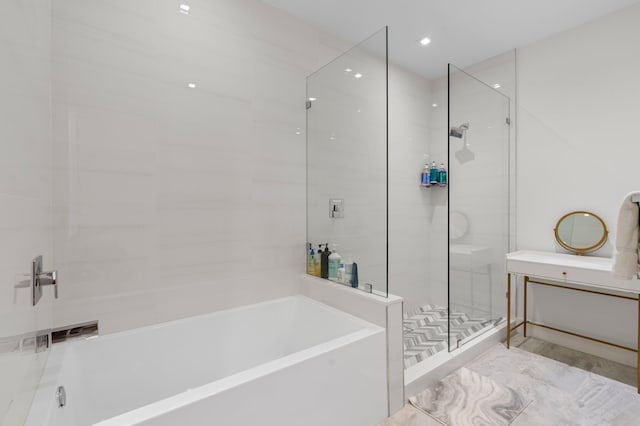 758 N St, West Palm Beach, FL 33401 - bathroom with a shower stall and a bath