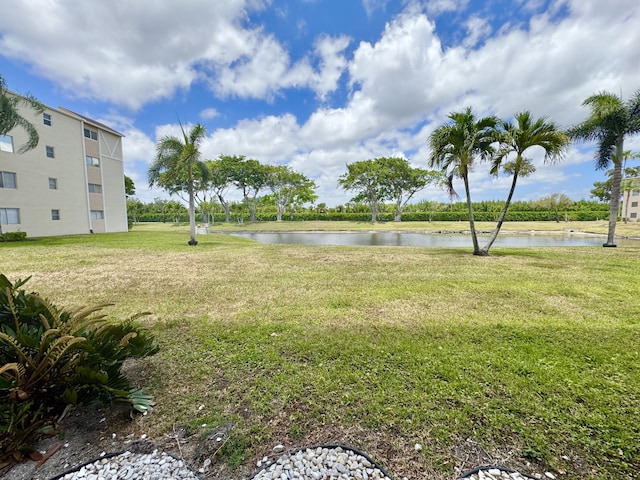 7145 Huntington Ln Unit 102, Delray Beach, FL 33446 - view of yard with a water view