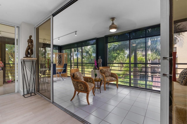 sunroom with plenty of natural light