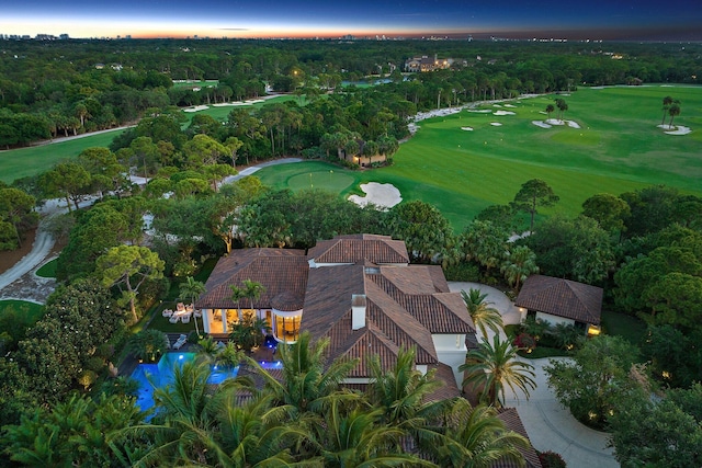 232 Bears Club Dr, Jupiter, FL 33477 - birds eye view of property with view of golf course