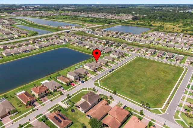 4235 Troon Pl, Fort Pierce, FL 34947 - aerial overview of property's location featuring a nearby body of water and nearby suburban area