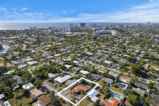 2650 NE 22nd St, Pompano Beach, FL 33062 - view of property location with nearby urban area, a nearby body of water, and property boundaries highlighted