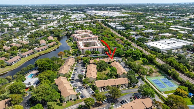 1961 SW 15th St Unit 82, Deerfield Beach, FL 33442 - aerial view of property and surrounding area with a large body of water