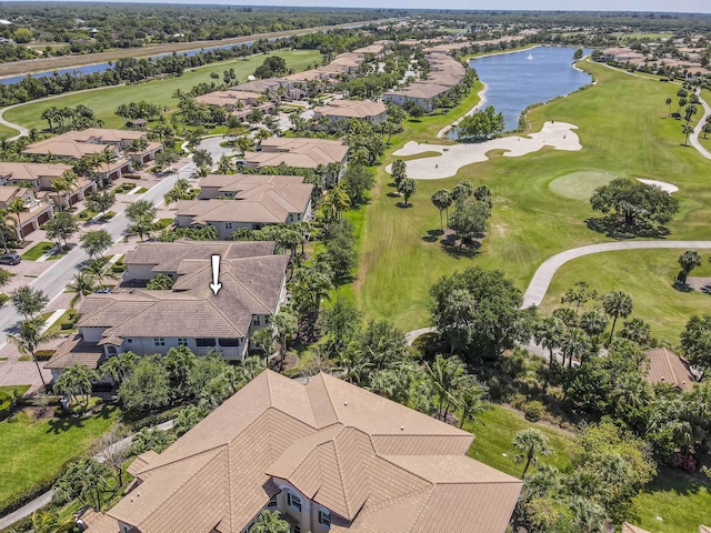 179 Tresana Blvd Unit 145, Jupiter, FL 33478 - aerial view of residential area with a large body of water and a golf course